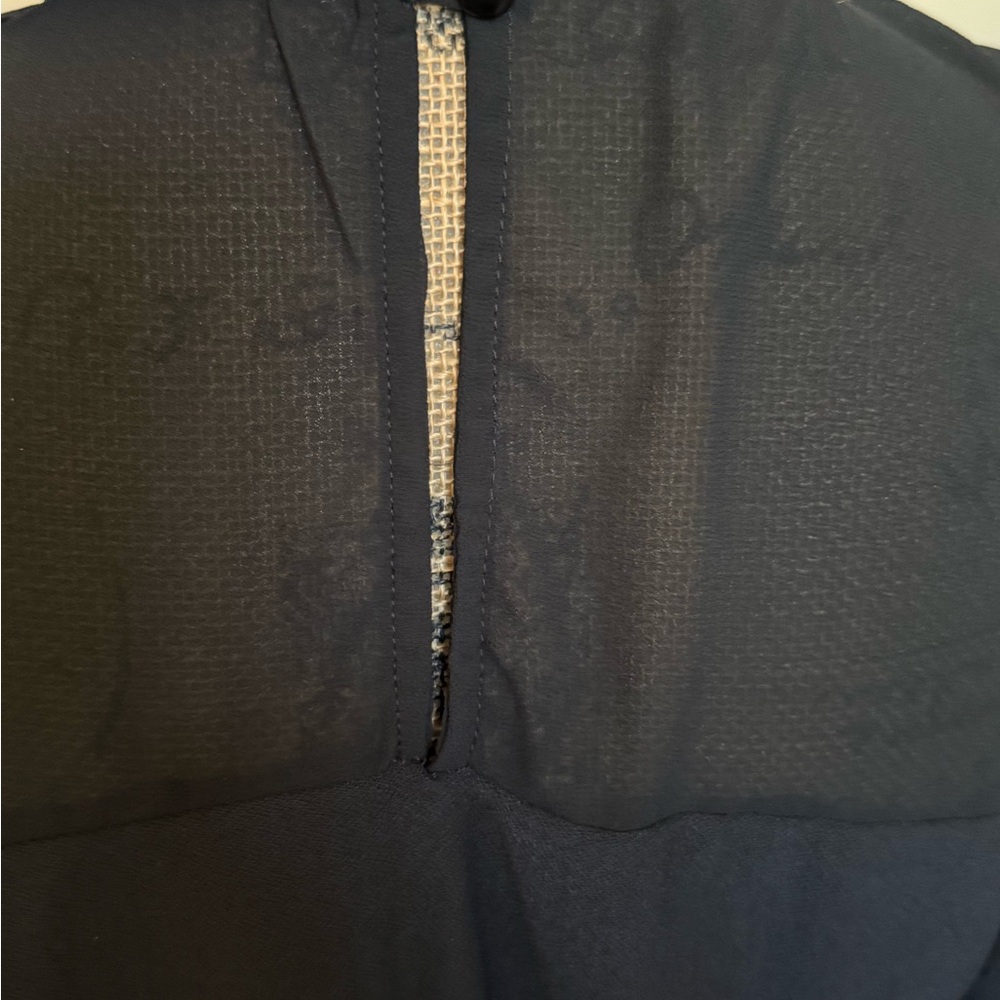 Faith and Joy Black Blouse with Silver Trim - Picture 3 of 5
